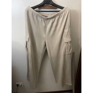 Reebok Womans Sweat/Cargo Pant Beige Size 2XL (NWT)